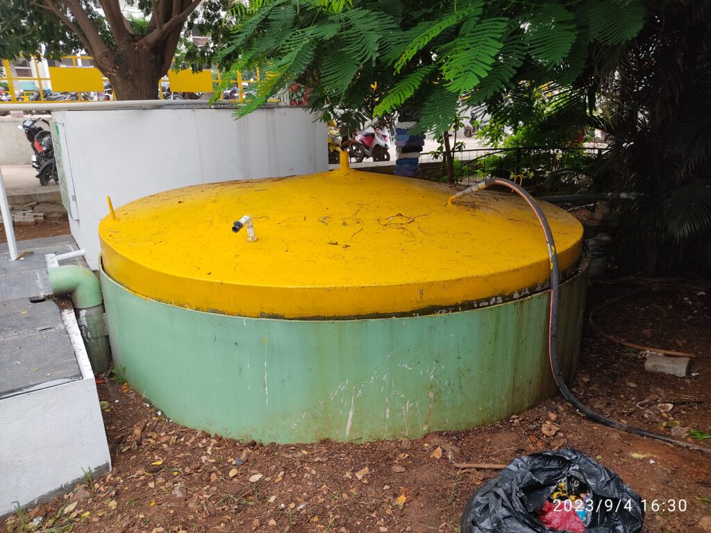 250Kg/day Food waste biogas plant, SRM-Ramapuram