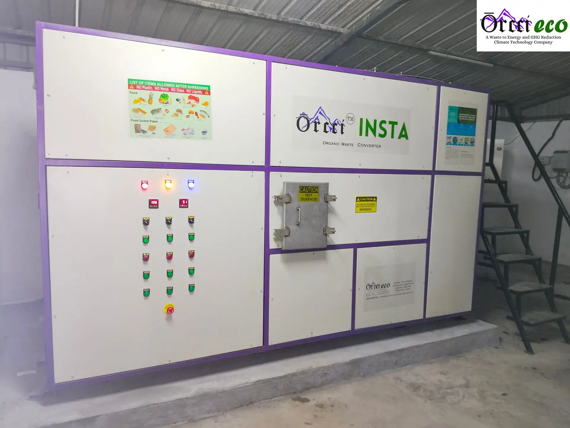 Orcci's INSTA Fully Automatic 24hrs Organic Waste Composting Machine