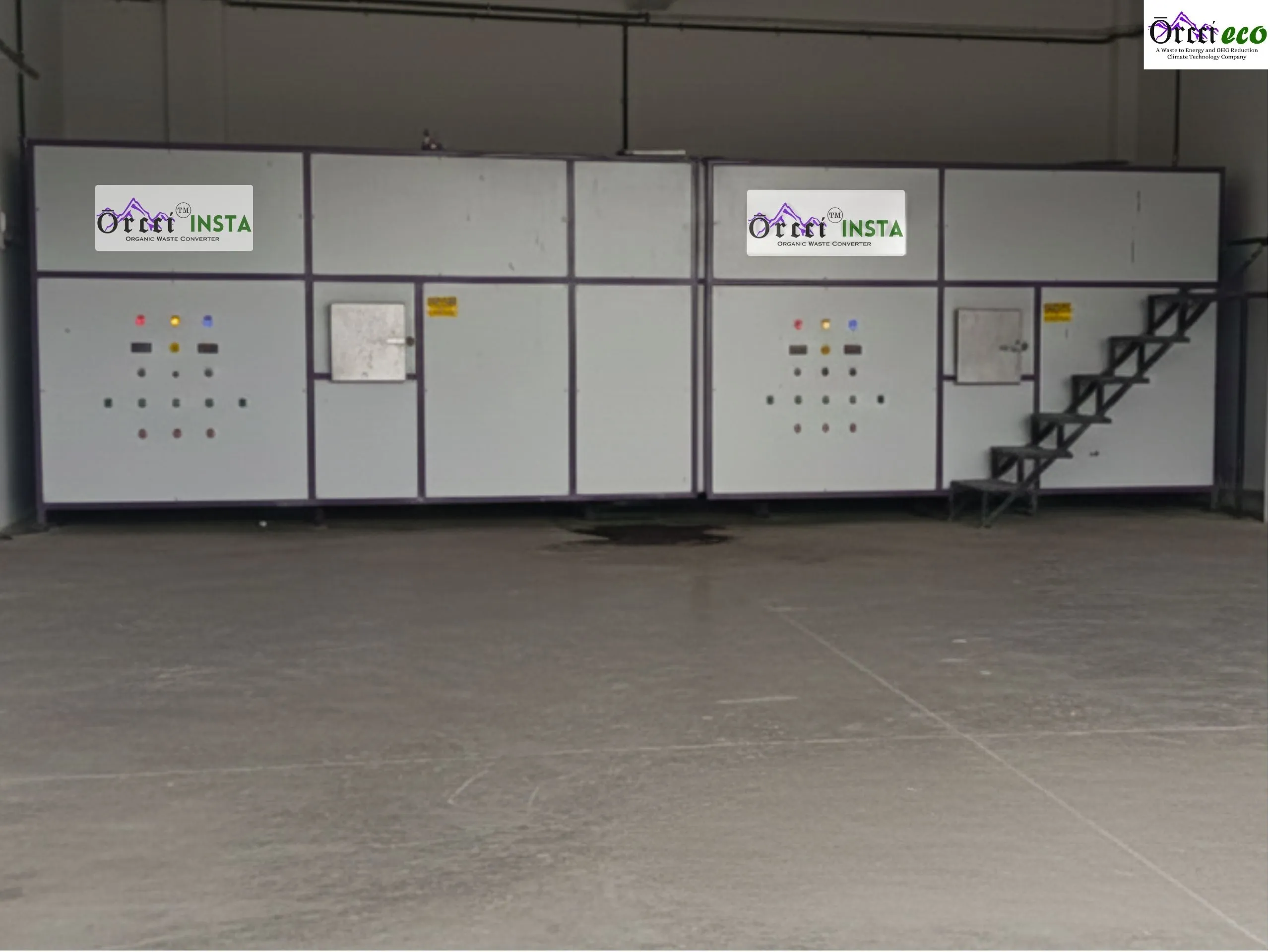 Orcci Composting machine 1 tons/day installed at Yamaha chennai